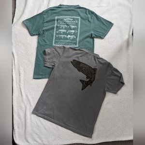 Bundle of 2 super soft fishing T-Shirts Men's/Unisex Size Large